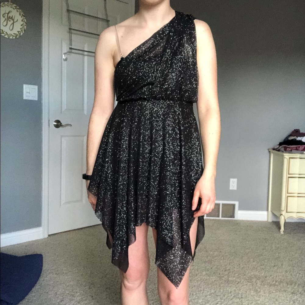 Black Sparkly Dance/Figure Skating Costume